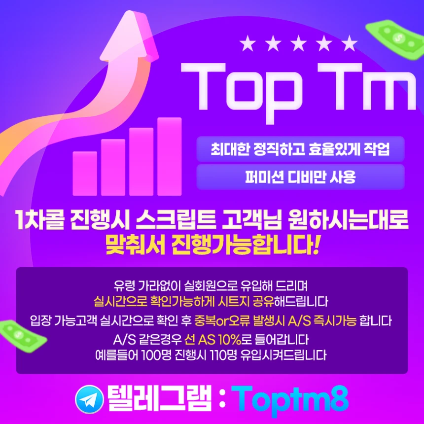 카톡 Tm 전문업체 탑마케팅입니다